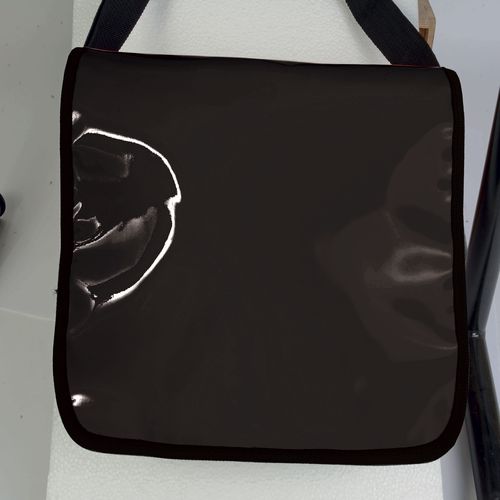 600D polyester book bag with adjustable shoulder strap and shiny PVC flap 600D polyester book bag with adjustable shoulder strap and shiny PVC flap