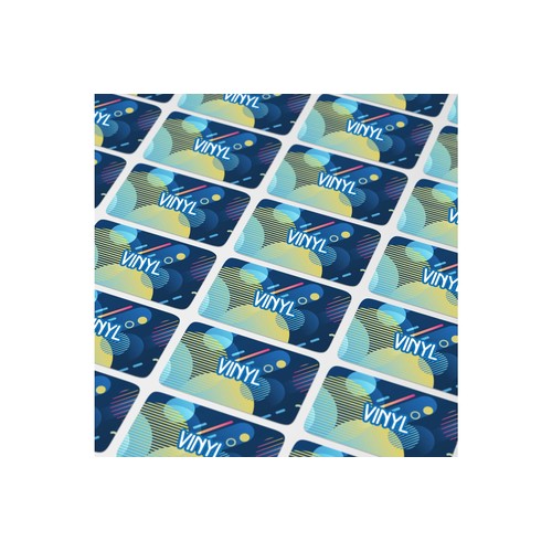 Vinyl Sticker Rectangle 20x10mm
