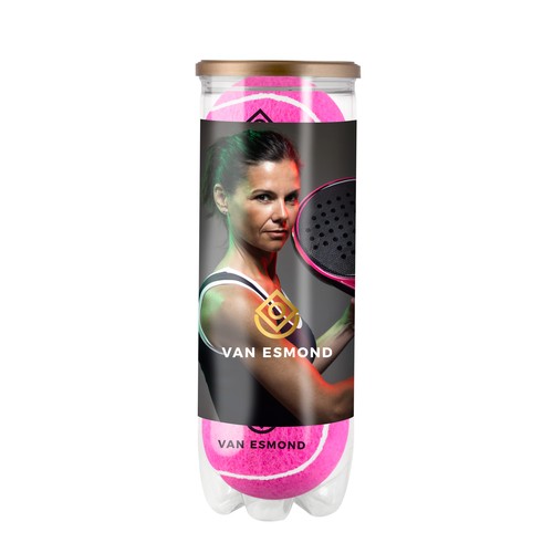 Tube coloured padel balls