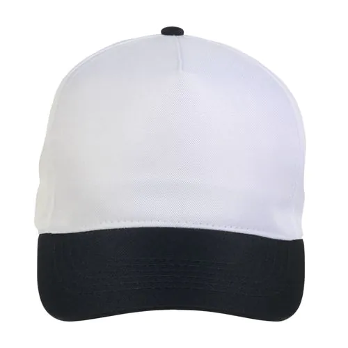 Polyester 5-panel cap with adjustable velcro strap (for kids) Polyester 5-panel cap with adjustable velcro strap (for kids)