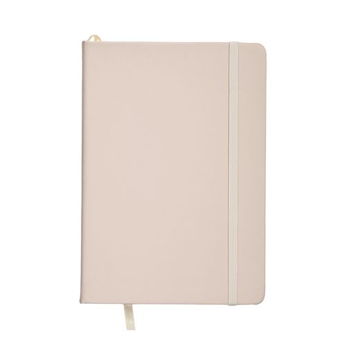 Cahier avec couverture en PU aux couleurs pastel et fermeture élastique Cahier avec couverture en PU aux couleurs pastel et fermeture élastique