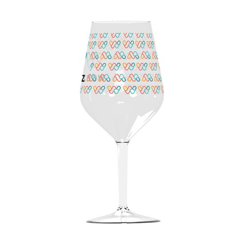 "Cabernet" 47 cL wijnglas op maat in Tritan - Digitale bedrukking