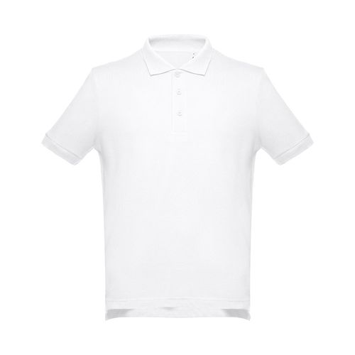 THC ADAM WH. Polo da uomo in cotone a maniche corte. colore bianco THC ADAM WH. Polo da uomo in cotone a maniche corte. colore bianco