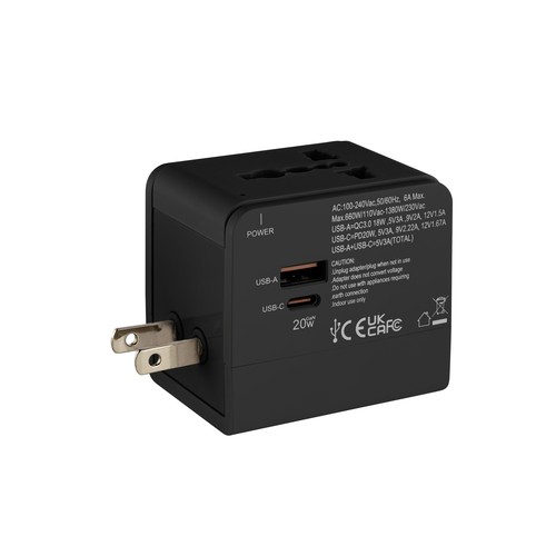 Adaptateur de voyage Metmaxx® "BusinessTravelBuddy" (en anglais) Adaptateur de voyage Metmaxx® "BusinessTravelBuddy" (en anglais)