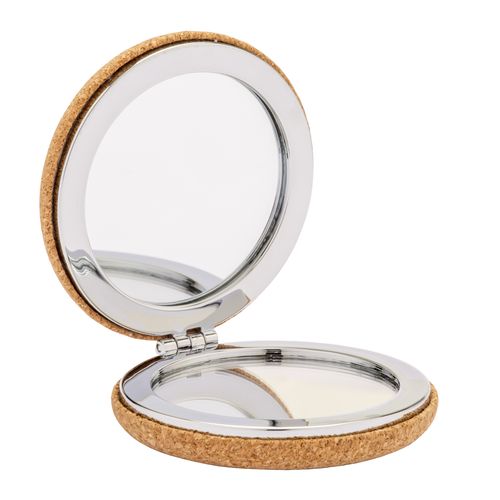 Cork mirror with double magnification