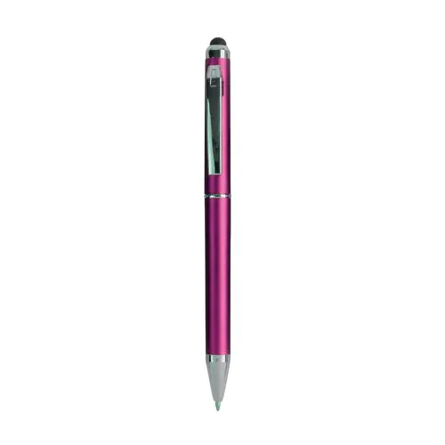 Penna twist in plastica con gommino per touch screen Penna twist in plastica con gommino per touch screen