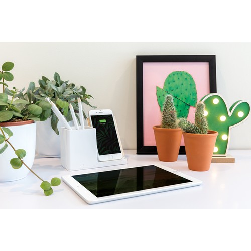 Caricatore wireless 10W Ontario in plastica riciclata RCS Caricatore wireless 10W Ontario in plastica riciclata RCS