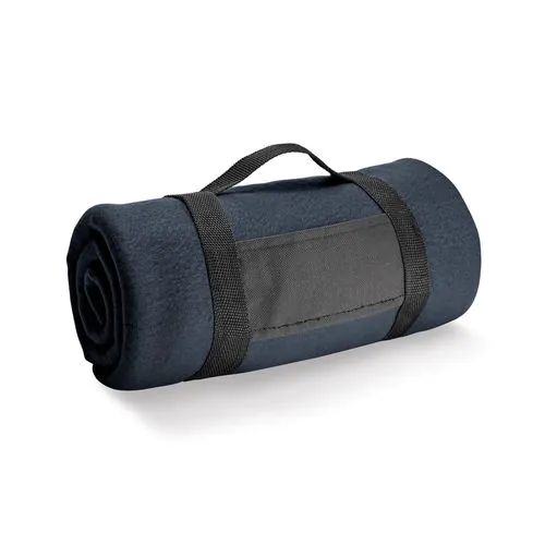 THORPE. Fleece blanket with removable handle (180 g/m²)