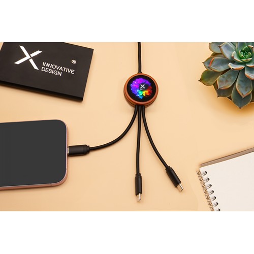 round eco cable 5-in-1 40W Bamboo FSC® 100% round eco cable 5-in-1 40W Bamboo FSC® 100%