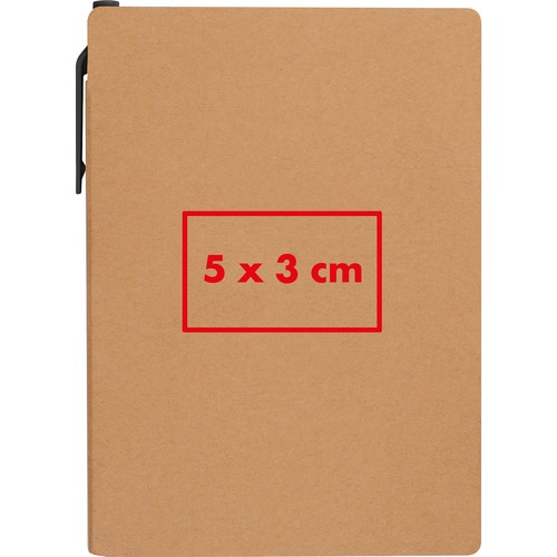 Notebook with pen and sticky notes Notebook with pen and sticky notes