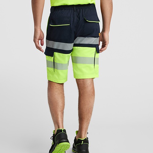korte broek met reflecterende strepen