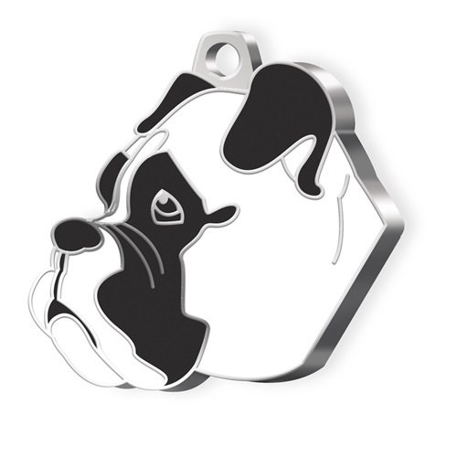 DOG TAG BOXER WHITE