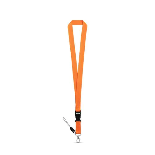 ANQUETIL. Polyester lanyard with metal carabiner