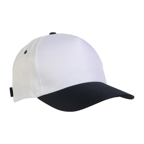 Polyester 5-panel cap with adjustable velcro strap Polyester 5-panel cap with adjustable velcro strap