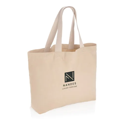 Impact Aware™ recycled canvas XL draagtas 240gsm ongeverfd Impact Aware™ recycled canvas XL draagtas 240gsm ongeverfd