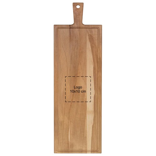 Plank met handvat beuken 59x19 cm