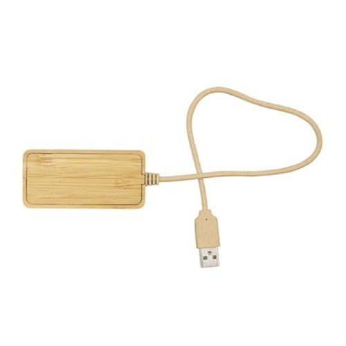 Bamboo USB and USB-C hub B'RIGHT | Kenzie Bamboo USB and USB-C hub B'RIGHT | Kenzie