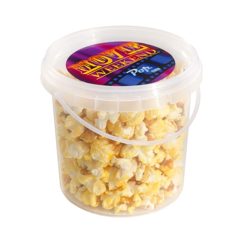 Seau de pop-corn orange