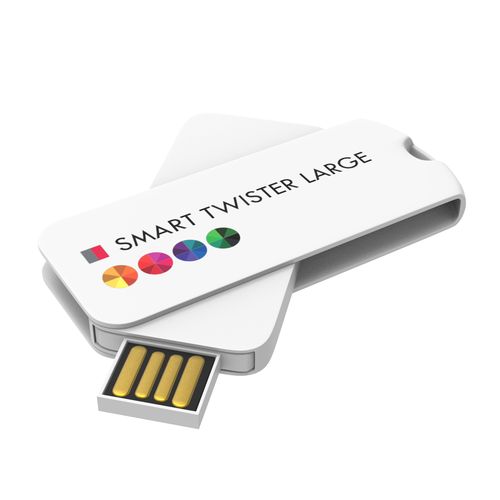USB Stick Smart Twister Large White, 32 GB