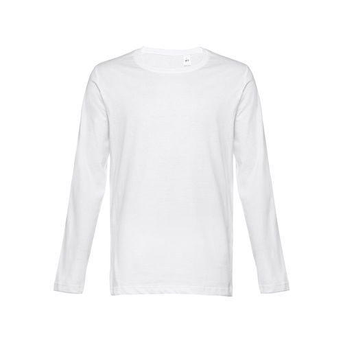 THC BUCHAREST WH. T-shirt da uomo in cotone a maniche lunghe