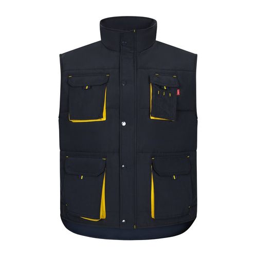 VL NERGAL. Padded vest, two-tone, multi-pocket (120g/m²), in polyester (100%)