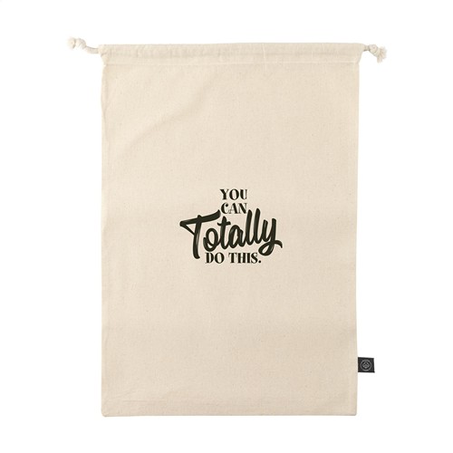 Gift Pouch Naturel GRS Recycled Cotton (150 g/m²) L Gift Pouch Naturel GRS Recycled Cotton (150 g/m²) L