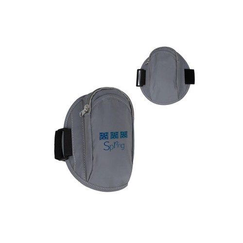 Reflective valuables sports armband with pouch
