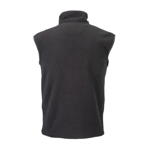 Fleece (180 g/m2) vest with zip and 2 side pockets. Sizes: S/M/L/XL/XXL