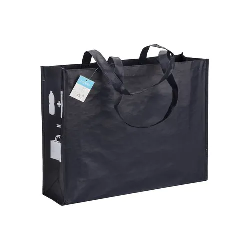 Shopper con fuelle R-PET (plástico reciclado), asas largas Shopper con fuelle R-PET (plástico reciclado), asas largas