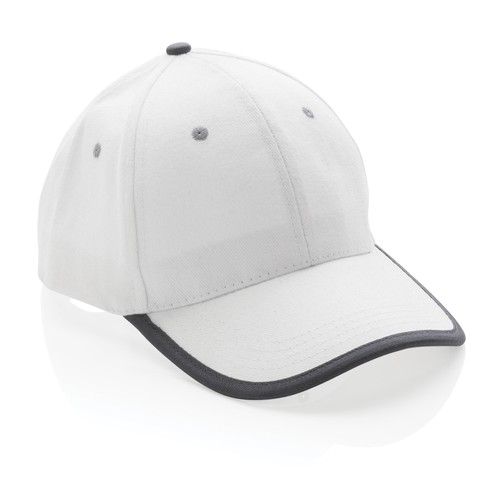 Casquette contraste 6 panneaux coton recyclé Impact AWARE™ Casquette contraste 6 panneaux coton recyclé Impact AWARE™