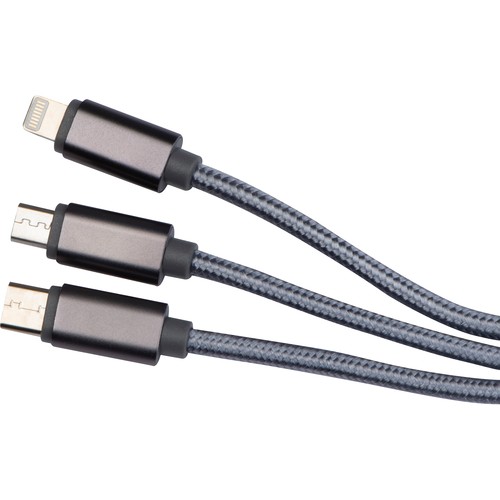 Cable de carga extralargo, USB, Micro-USB, Tipo-C y luz