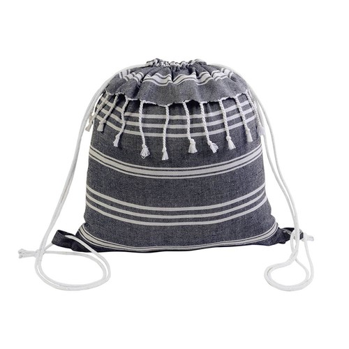 180 g/m2 cotton fouta backpack with drawstring closure 180 g/m2 cotton fouta backpack with drawstring closure