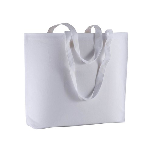 135 g/m2 cotton shopping bag, long handles and bottom gusset 135 g/m2 cotton shopping bag, long handles and bottom gusset