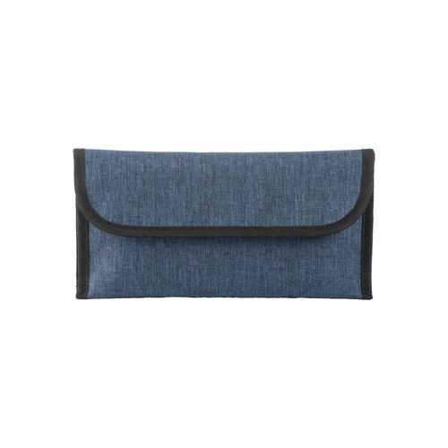 900D melange polyester travel document pouch