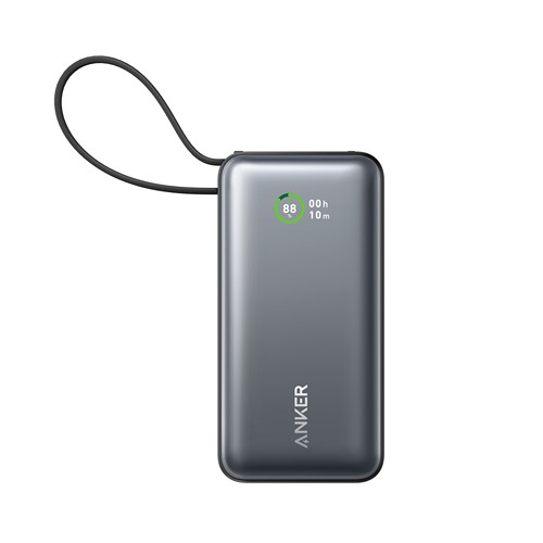 Anker Nano Power Bank 30W, Built-In USB-C Cable