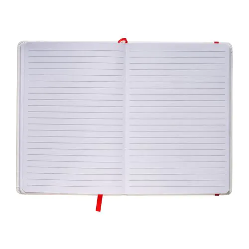 Bloc note avec élastique et feuille de papier à ligne
