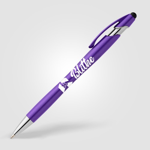 La Jolla Recycled Plastic Metallic Stylus Pen La Jolla Recycled Plastic Metallic Stylus Pen