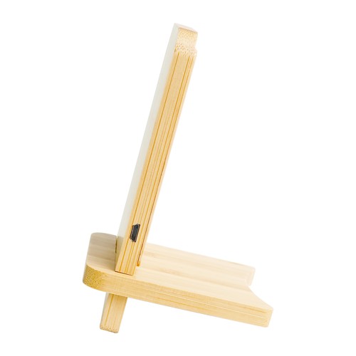 Phone holder, wireless charger in Bamboo Aiace