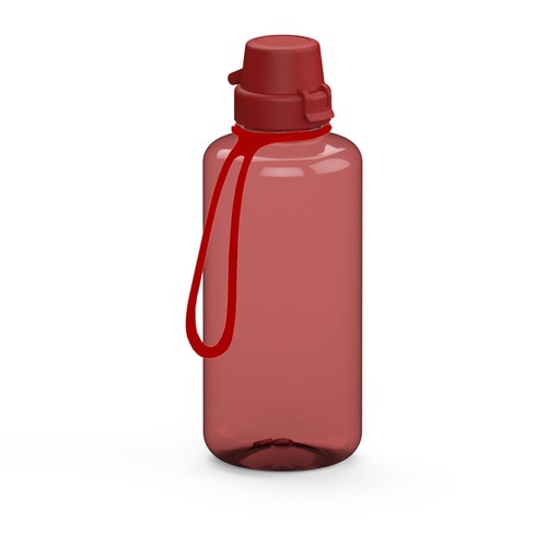 Gourde "School" transparente incl. attache, 1,0 l Gourde "School" transparente incl. attache, 1,0 l