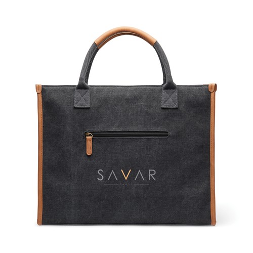 VINGA Bosler RCS recycled canvas office tote VINGA Bosler RCS recycled canvas office tote