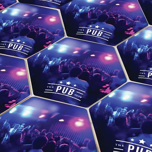 Hexagonal Shaped Premium Beer Mat Hexagonal Shaped Premium Beer Mat