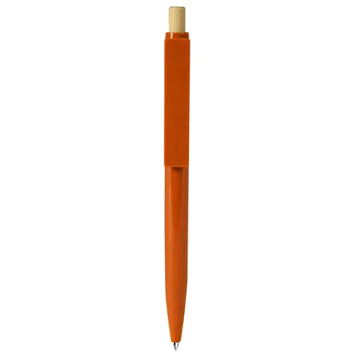 BALLPOINT PEN WITH BLUE REFILL IN WHEAT STRAW+ABS AND BAMBOO