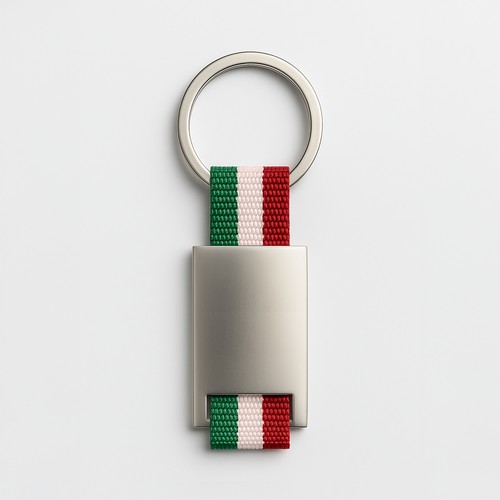 Metal and nylon key ring
