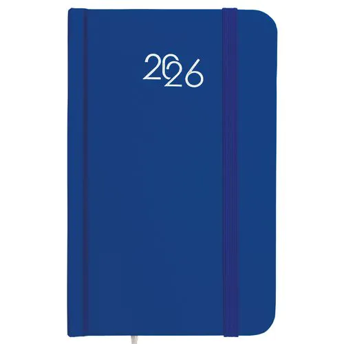 Agenda de poche hebdomadaire 2026, couverture rigide en carton laminé