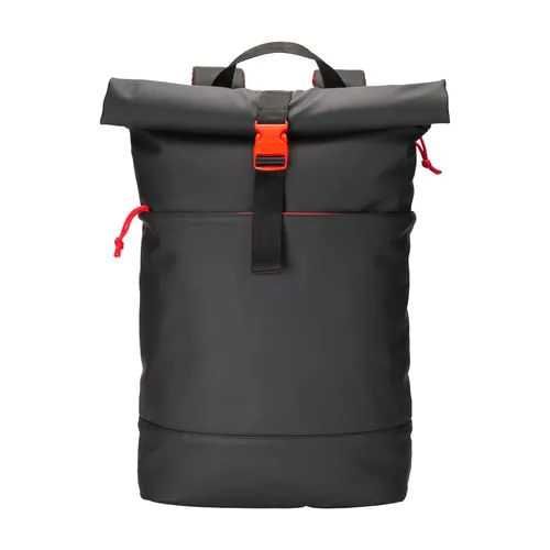 Water resistant soft pu laptop backpack, notebook compartment