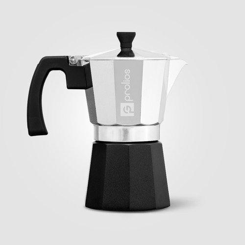 Caffettiera moka Grosche Milano in alluminio - 6 tazzine Caffettiera moka Grosche Milano in alluminio - 6 tazzine