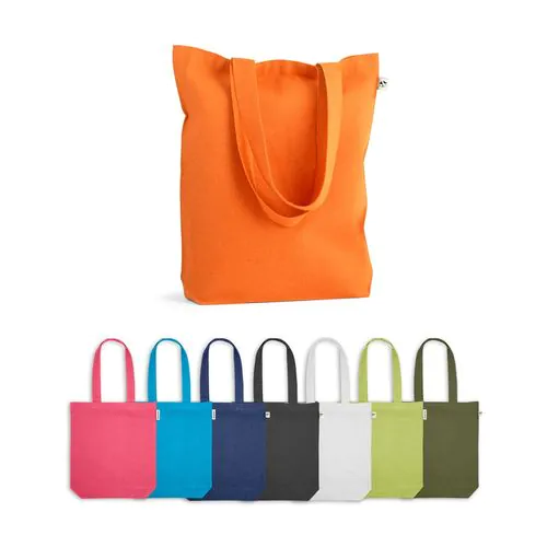 MERIDA. Cotton (50%), recycled cotton (30%) and polyester (20% rPET) bag (220 g/ m²) MERIDA. Cotton (50%), recycled cotton (30%) and polyester (20% rPET) bag (220 g/ m²)