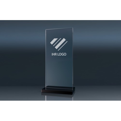 Crystal Trophy BLACK STAND (M)