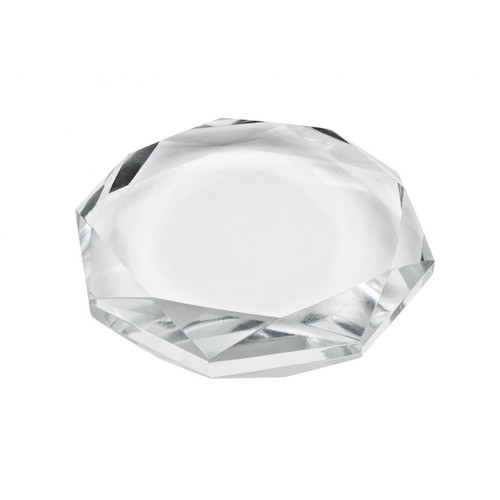 GLASS PAPERWEIGHT diam 80 h 19 mm