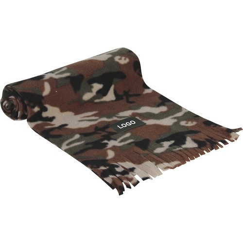 CAMOUFLAGE SYNTHETIC FLEECE (220 g/m²) SCARF WITH NYLON TAG